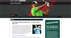 Desktop Screenshot of golfmajors.net