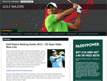 Tablet Screenshot of golfmajors.net